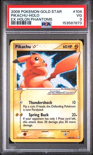 Pikachu Gold Star on eBay