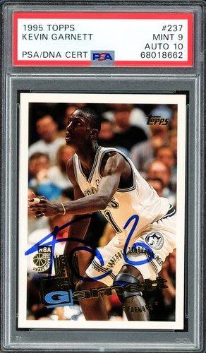 Kevin Garnett 1995 Topps auto on eBay